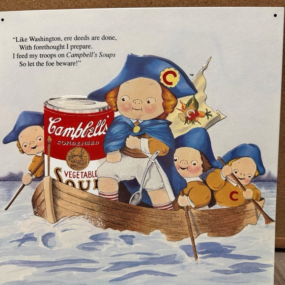 1993 Campbell’s Soup Sign #15 Patriotic Boat Scene - Picture 2 of 11